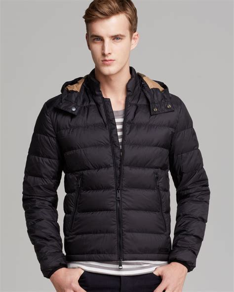 burberry brit mens showerproof quilted down jacket|Burberry quilted harrington jacket.